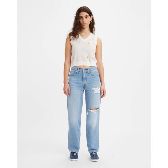 Levi’s Denim - Levi’s ‘94 Baggy Womens Jeans in 2000 in Late - Blue Denim - Size 24